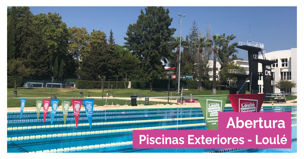 Informa-se os Munícipes que as Piscinas Municipais de Loulé exteriores irão abrir no dia 16 de junho 2026, no período das 08h00 Às 20h00 de segunda a sábado.Para saber mais sobre esta instalação visita a sua página.