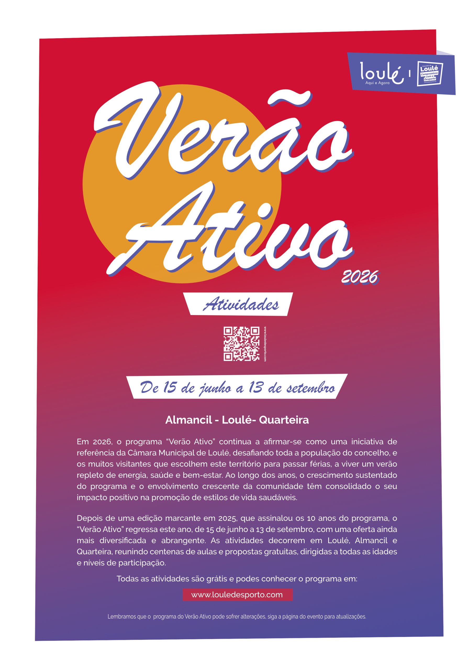Um grande Verão, ativo e grátis